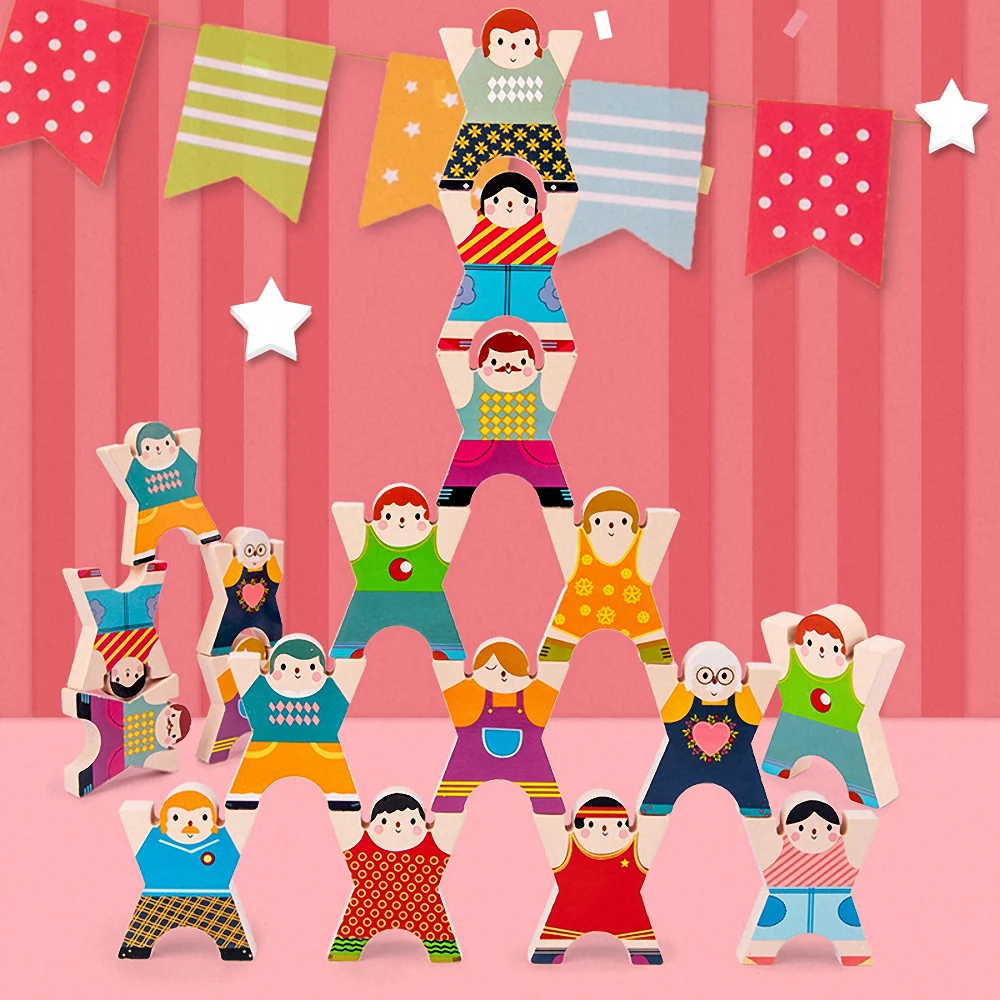 Строительный блок деревянная игра Дженга креативные детские блоки для баланса