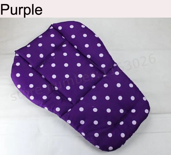 purple dot cushion Детская коляска термоутолщенная подушка для сиденья матрац для коляски наволочка детская коляска автомобиль зонтик тележка - Цвет: purple dot cushion
