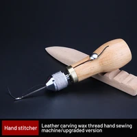 a set high quality stiching speedy stitcher heavy repair professional sewing awl needle tool kit for leather sail fabric grocery