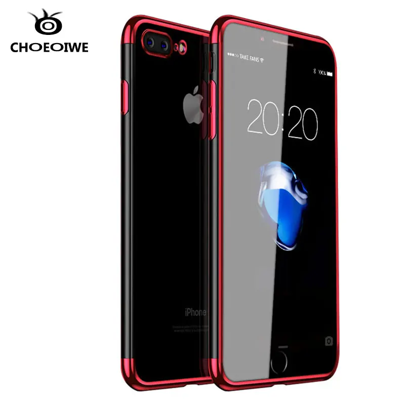 Покрытие силиконовый чехол для телефона iPhone 8plus Ультратонкий Мягкий 8 Coque Capa