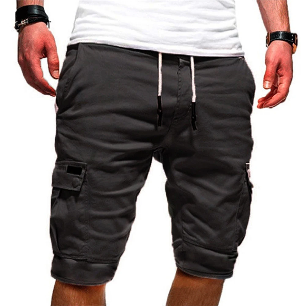 

Men Casual Multi-pocket Shorts Lightweight Quick Dry Breathable Cargo Shorts K2