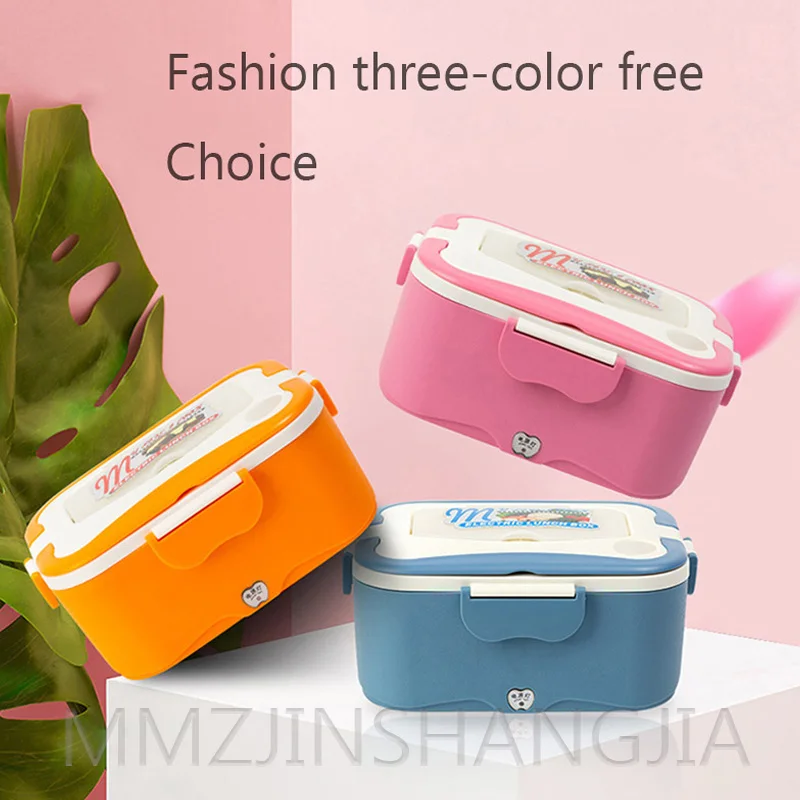 

Домашний Ланч-бокс, Ланч-бокс с подогревом, Электрический Ланч-бокс из нержавеющей стали, в наличии три цвета, Ланч-бокс с подогревом 12 В 24 В ...