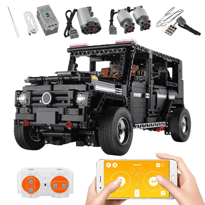 20086 Technic Car Series Supercar Bugattis модель строительные блоки Наборы кубиков детские игрушки, совместимые с новыми 42083 сборочные подарки - Цвет: G500 Car with Motor