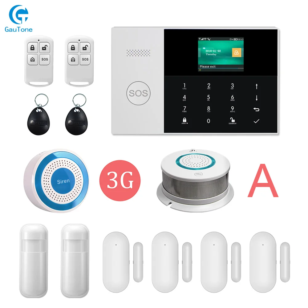 GT-007-3G-PG105-A DHL PG105 wifi GSM/3g GPRS домашняя интеллектуальная безопасность беспроводная сигнализация противопожарная защита приложение дистанционное управление - Цвет: GT-007-3G-PG105-A