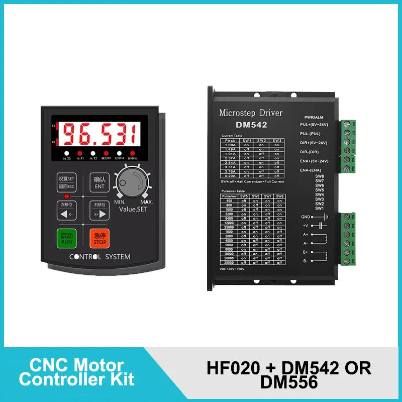 Горячая распродажа! Комплект контроллера двигателя ЧПУ HF020 пятизначный дисплей 85