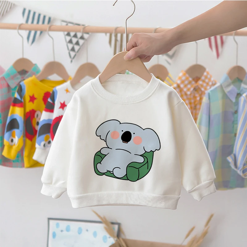 

Latest 2-7 Year Old Children's Sweatshirt Boys Girls Elephant Cartoon Anime Clothes Cute And Children Clothes Printing Wimter