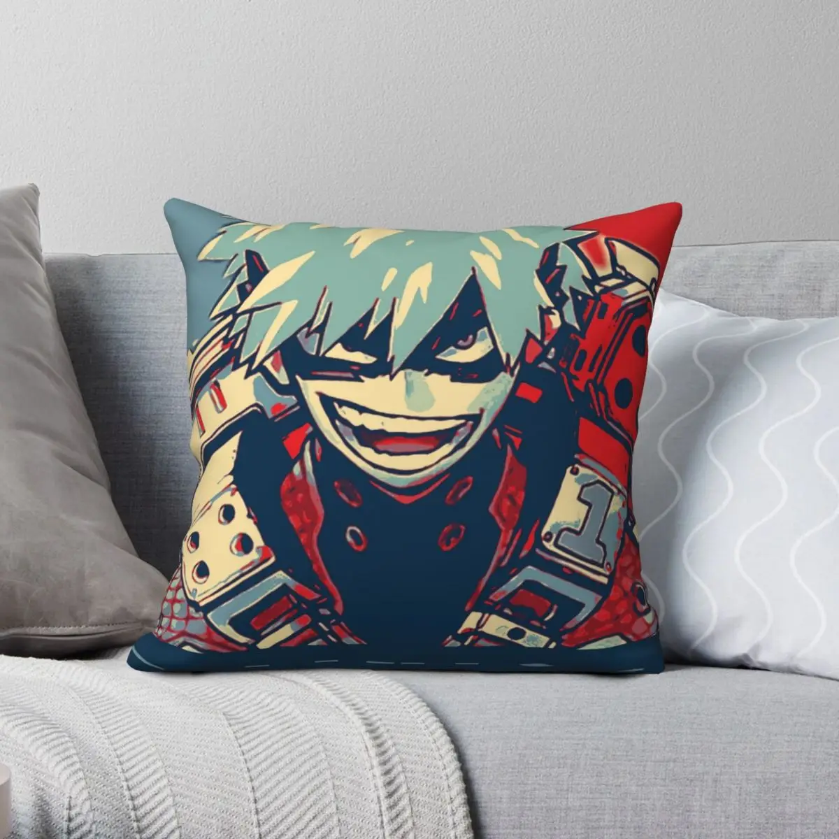 

Katsuki Bakugo HOPE Square Pillowcase Polyester Linen Velvet Creative Zip Decor Throw Pillow Case Sofa Seater Cushion Cover