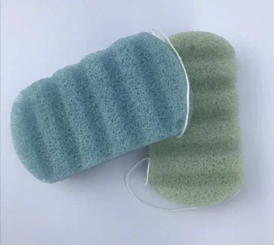 1pcs random color Полностью натуральная Корейская губка для лица с активированным бамбуковым углем Конжак губка - Цвет: 1pcs random color