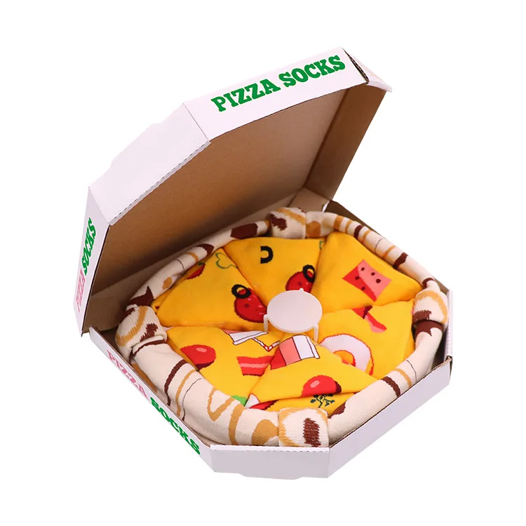 

Women Pizza Socks Personalized Design Pizza Sushi Christmas Gift Box Socks Happy Sushi Sock Cotton Sokken Birthday Gift Cute
