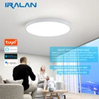 Умный светодиодный потолочный светильник Tuya, светильник с регулируемой яркостью, Wi-Fi, голосовое управление, Google Home, Alexa AI, потолочный светильник для поверхностного монтажа, 2021
