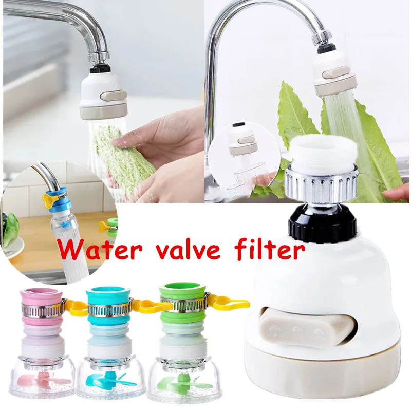 

Mini Rotatable Convenient Kitchen Bathroom Lock Catch 3-colors Screw Splash Proof Nozzle Adjustable Shower Shower Faucet