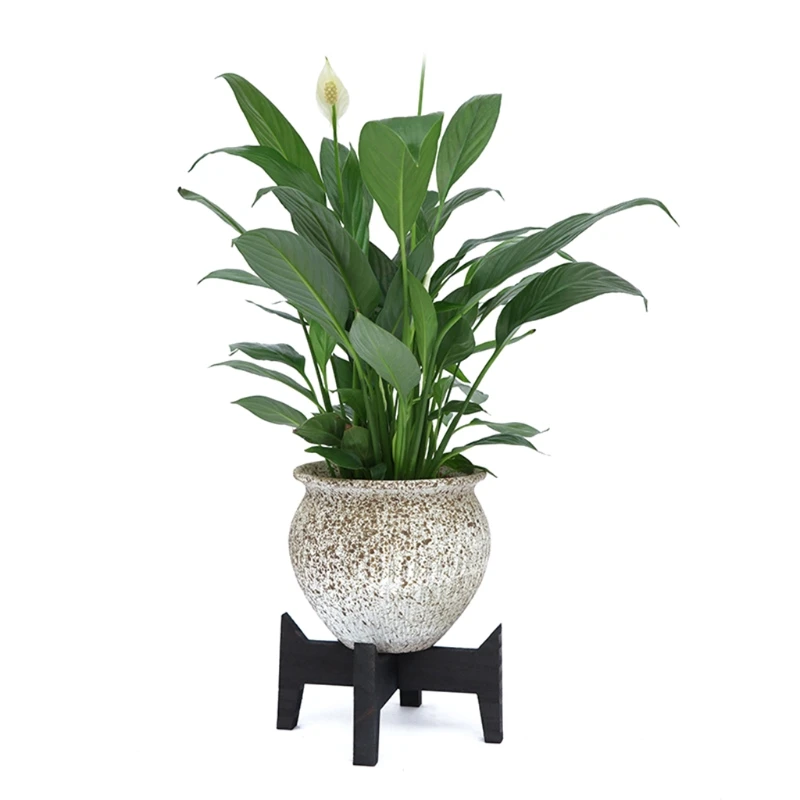 

Wood Planter Pot Trays, Strong Free Flower Pot Rack Strong Free Standing Bonsai Holder, Durable Wood Planter Pot Trays