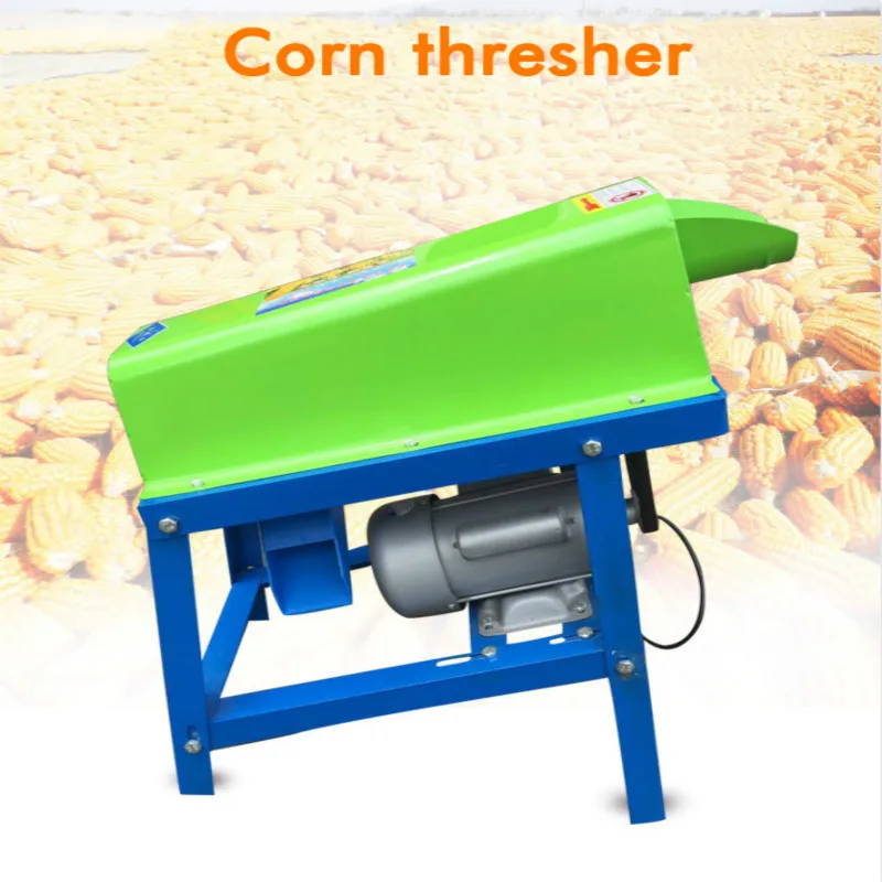 1PC Electric Motor Peeler Household Small Corn Thresher Shelling Machine Agricultural Corn Peeler Machine 220V CH