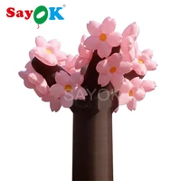 4m13 12ft height inflatable cherry tree and flower inflatable plant with air blower for garden decoration
