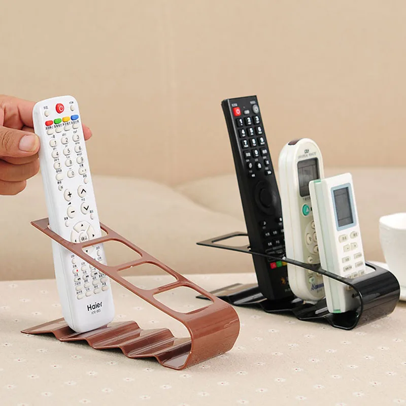 

4 Slots Remote Control Storage Holder Tv/Dvd/Vcr Organiser Case Practical Desktop Bracket Home Office Storage Rack Stand