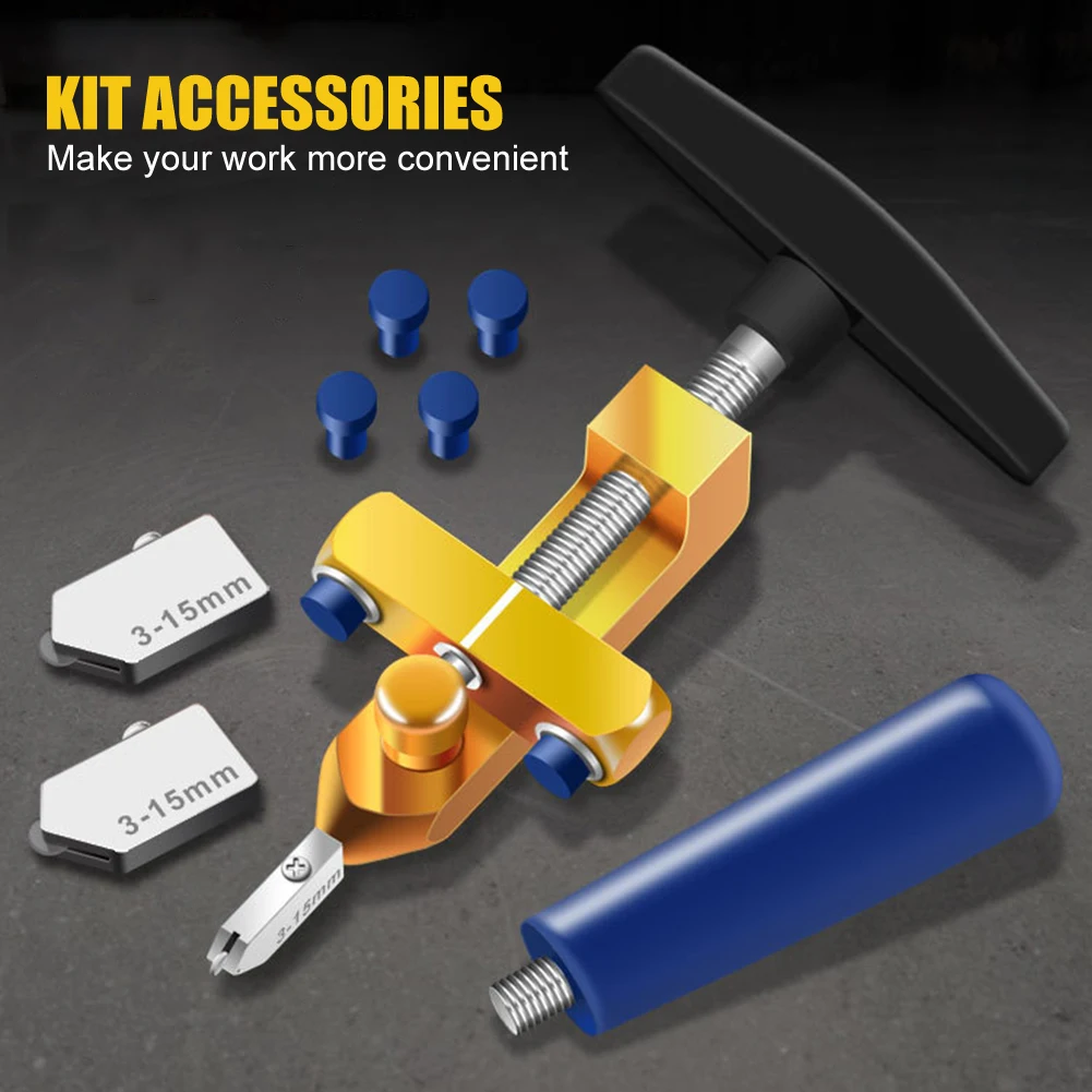 

2 in 1 Glass Ceramic Tile Cutter with Wheel Diamond Roller Manual Glass Cutter Cutting Machine Spare Knife Opener Breaker Tools