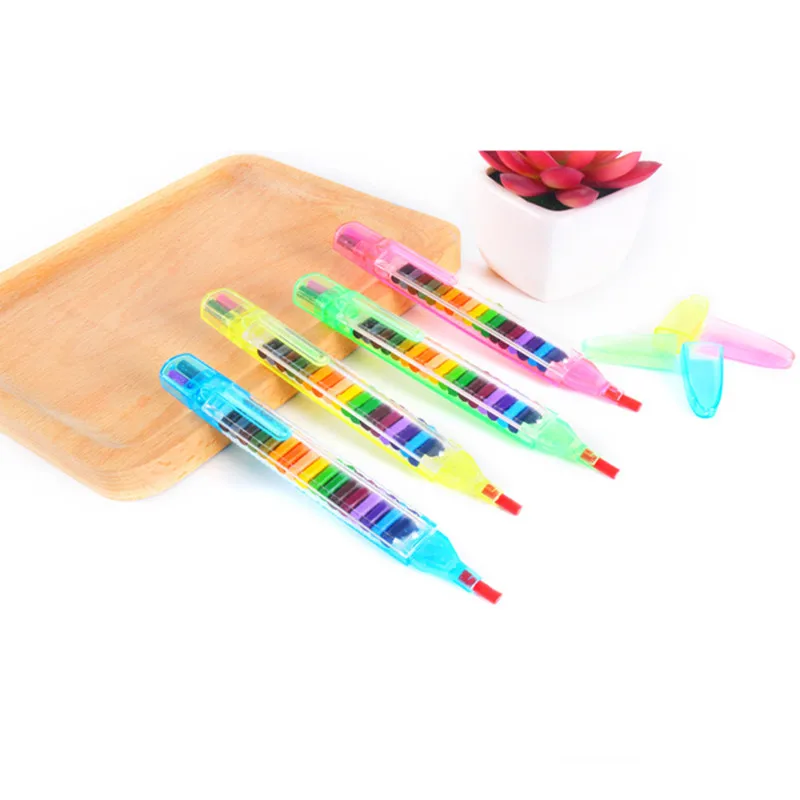 

1/4pcs Colorful Painting 20 Colors Wax Crayon Bridesmaid Gifts Wedding Gifts for Guests Kids Back To School Present Party Favors