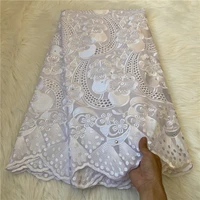2021 popular african 100 cotton lace fabric in embroidery with stones swiss voile lace in switzerland for everyone sew 2313