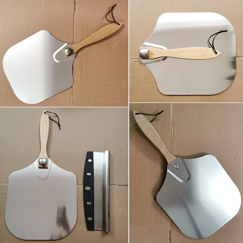 Складная ручка с резаком лопатка для приготовления пиццы самодельного торта из