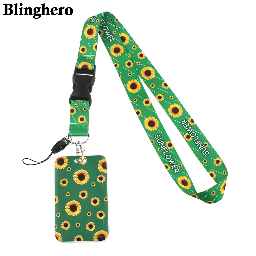 

CB169 Hidden Disabilities Sunflower Cute Lanyard Keychain Lanyards for Keys Badge ID Phone Rope Neck Straps Accessories