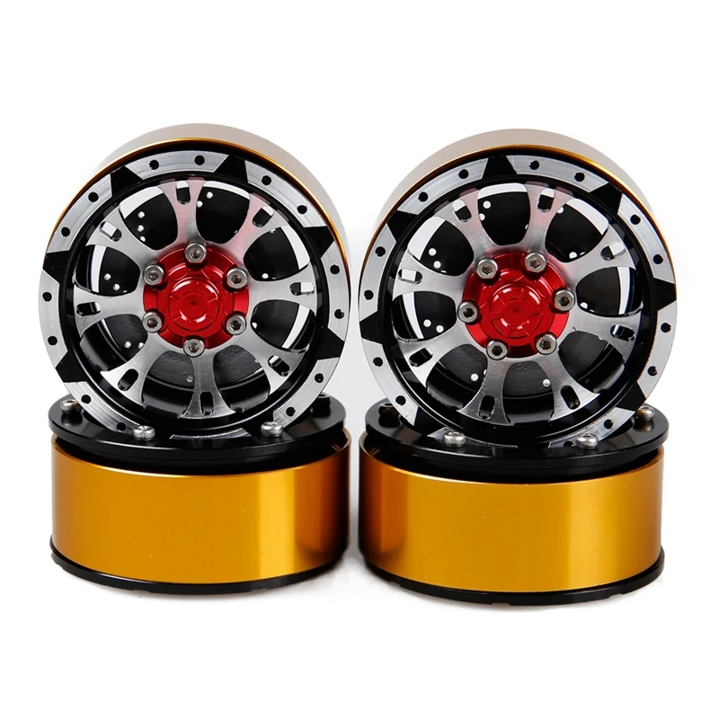 4 шт. RC Гусеничный 1:10 сплав обод колеса 1 9 дюймов BEADLOCK для 1/10 Traxxas TRX4 осевой SCX10 TAMIYA