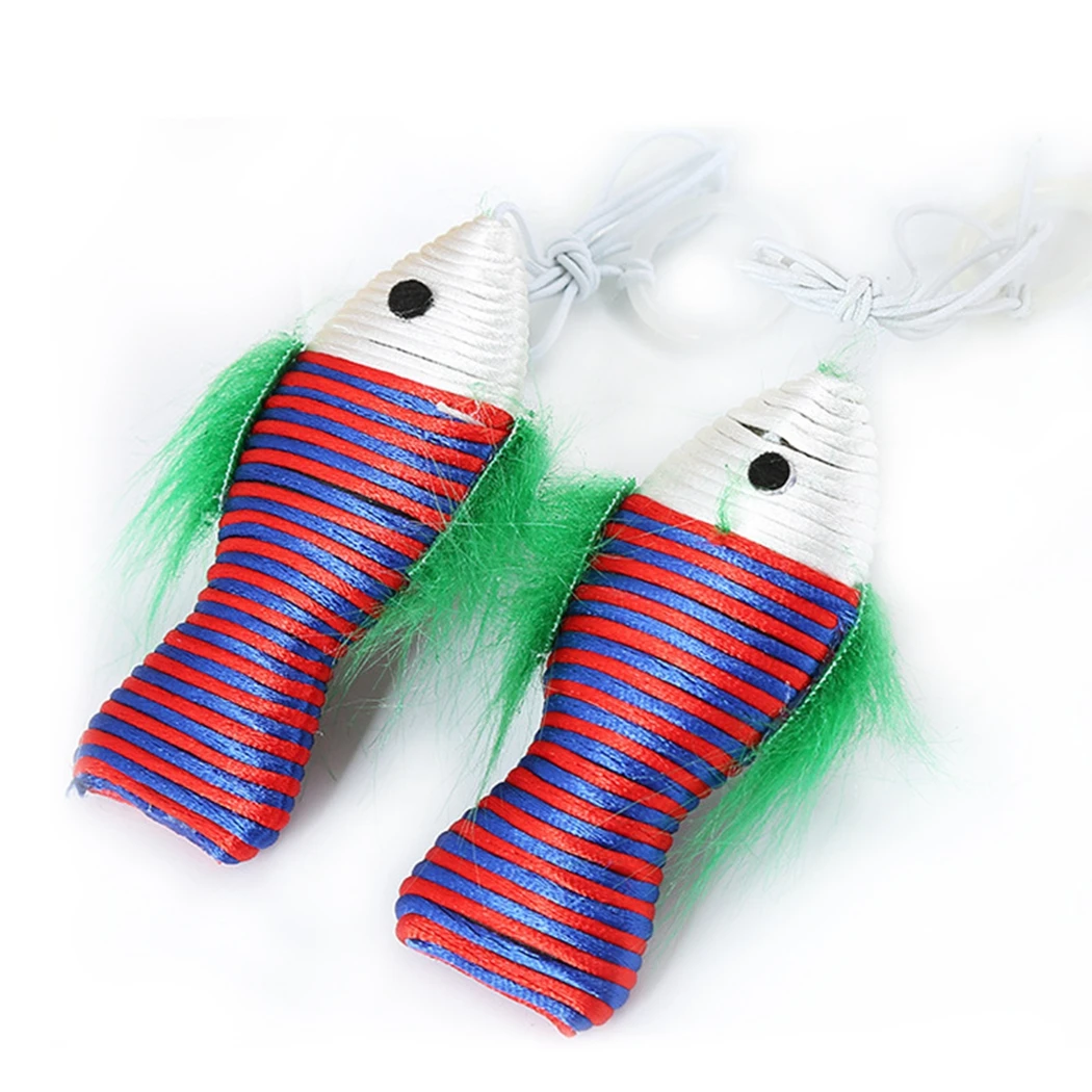 Забавная игрушка для кошек забавное интерактивное подвесное кольцо в форме рыбы