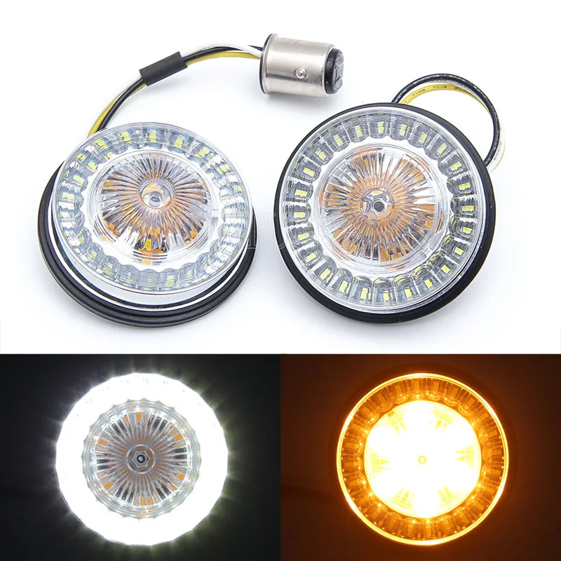 Мотоцикл 2 дюймов светодиодный вставка сигнала поворота светильник Поворотный