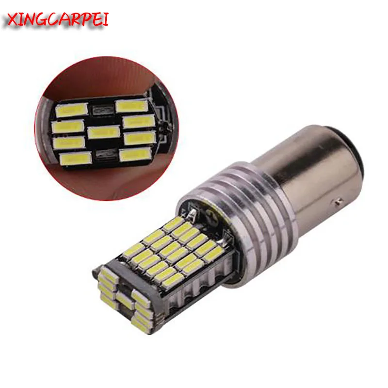 2pcs P21W LED Bulbs Turn Signal Light Ba15s 1156 Bay15d 1157 Canbus 7443 3157 Brake Reverse Lamp 4014 45SMD White Yellow Red | Автомобили