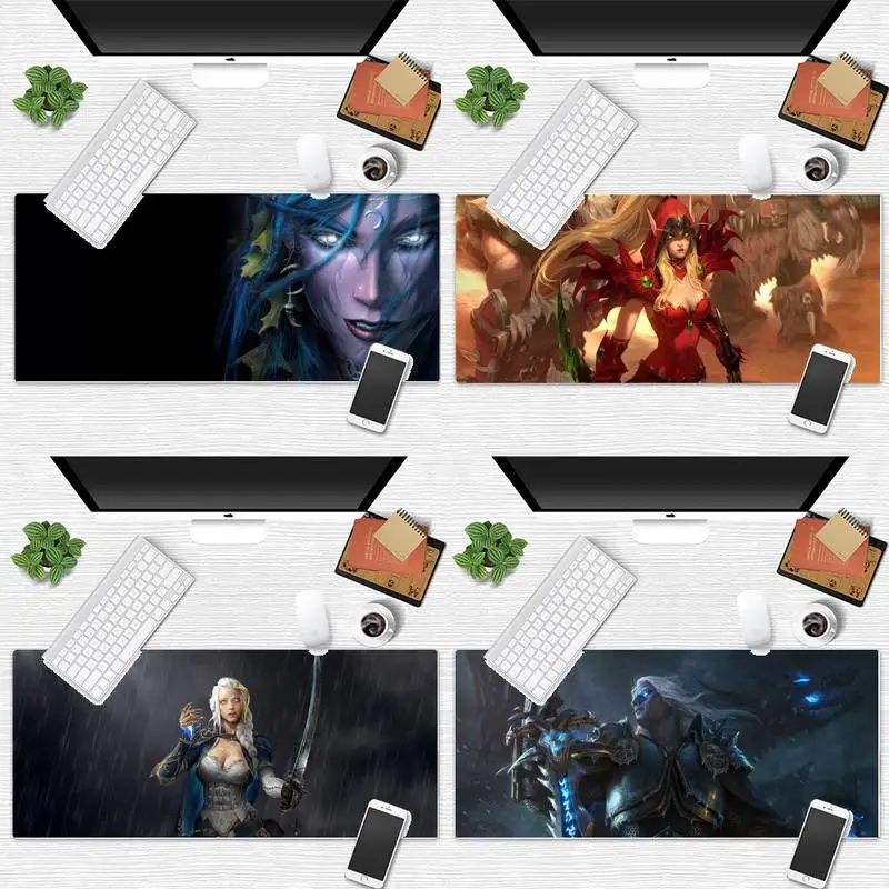 

Warcraft game Keyboards Mat Rubber Gaming mousepad Desk Mat Desk Table Protect Game Office Work Mouse Mat pad Laptop Cushion