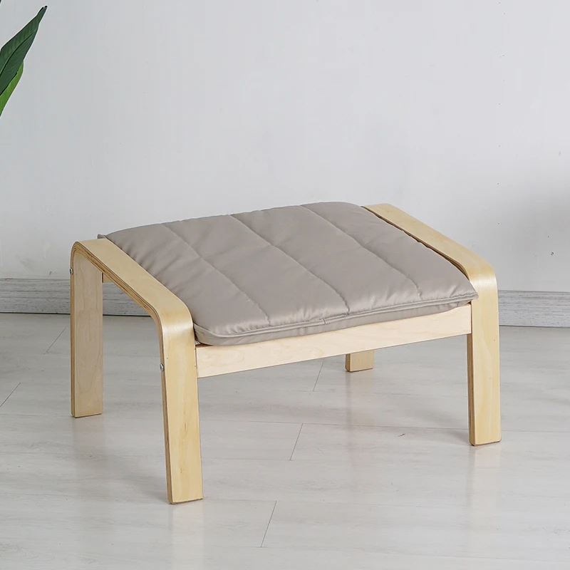 Удобный деревянный табурет для оттоманской ног с подушкой мебель гостиной