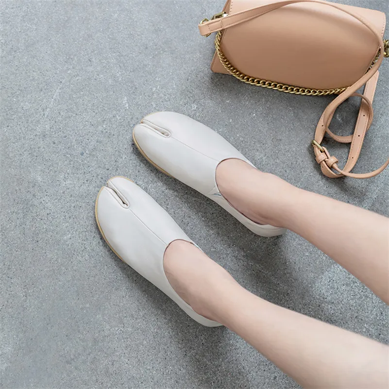 Туфли Meotina женские из натуральной кожи балетки на плоской подошве мягкие лоферы