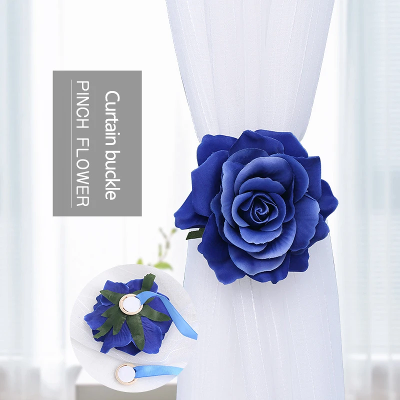 Держатель для подхват штор с цветами зажимы магнитные пряжки занавески душа