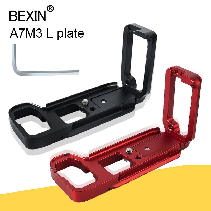

BEXIN Camera L-plate Tripod Bracket L Plate Vertical Bracket Quick Dedicated L Shape Plate Suitable For A7M3 A7III A7RIII Camera