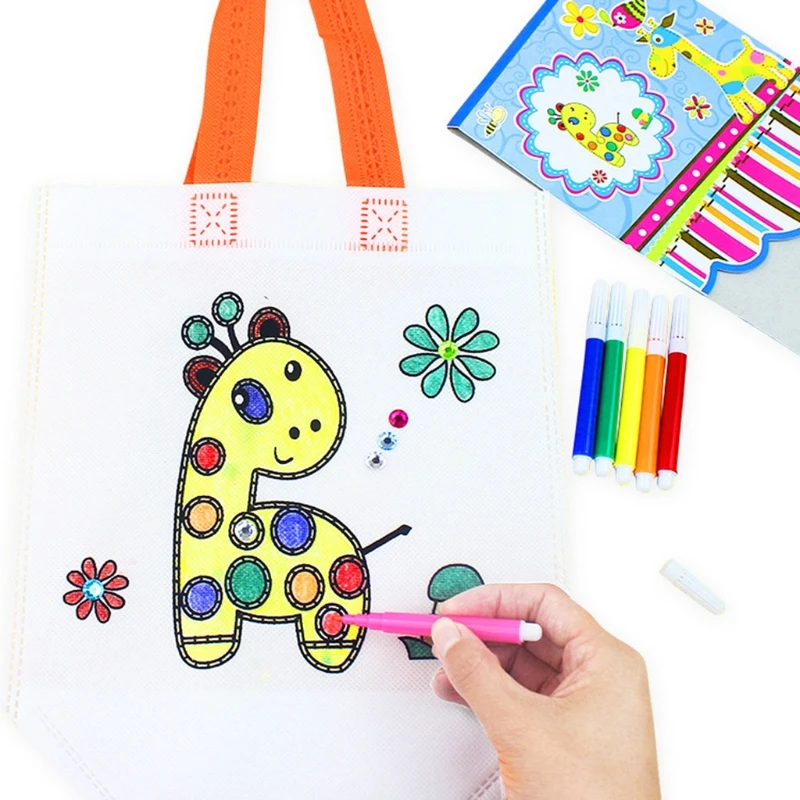 

HUYU DIY Drawing Craft Color Bag Educational Drawing Toys With Safe Water Pen