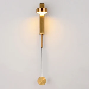 Креативный светодиодный светильник с регулируемой яркостью, прикроватный светильник для скандинавского фойе, прохода, коридора, длинного полюса, настенный светильник для учебы, спальни, отеля