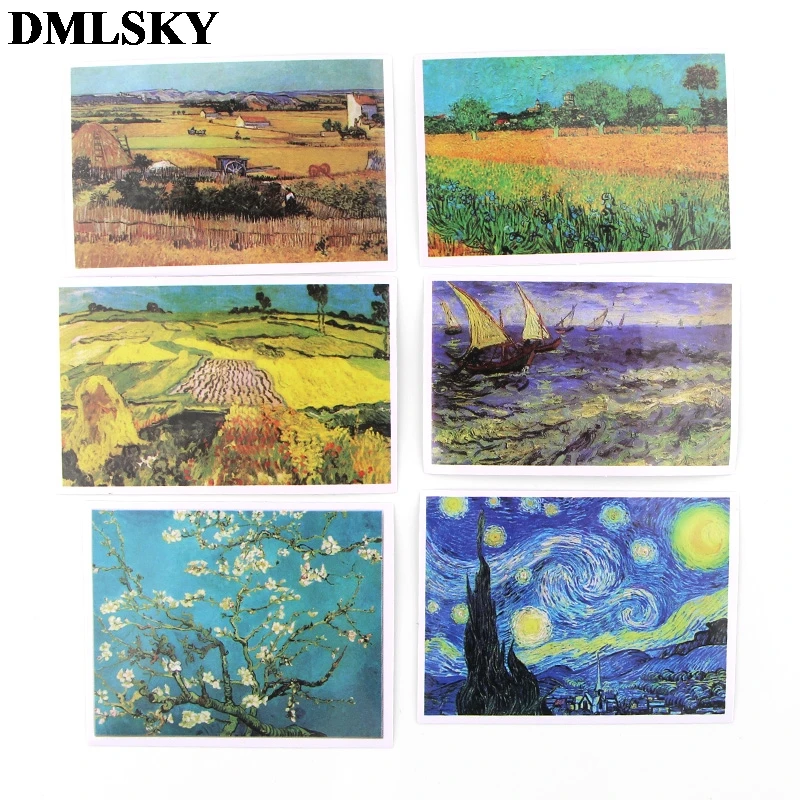 36 шт./компл. DMLSKY картина Винсента Ван Гога скрапбукинг из ПВХ для автомобильного