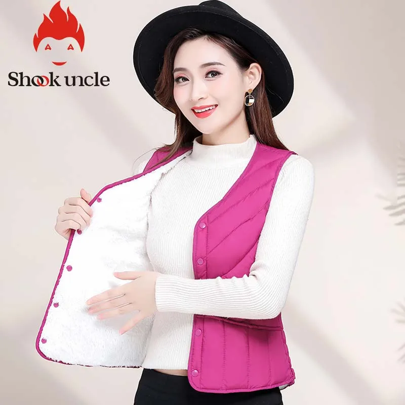 Зимний пуховой жилет из хлопка верхняя одежда Осенний Женский приталенный