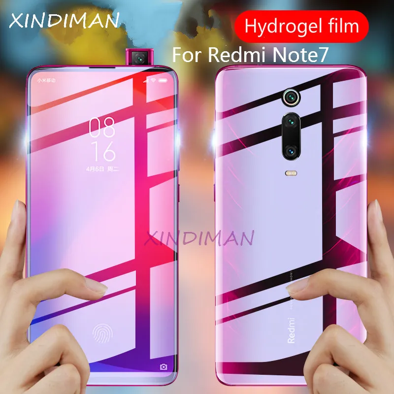 XINDIMAN 25D полностью Гидрогелевая пленка для xiaomi redmi K20 K20pro Защитная экрана Note7 note7pro