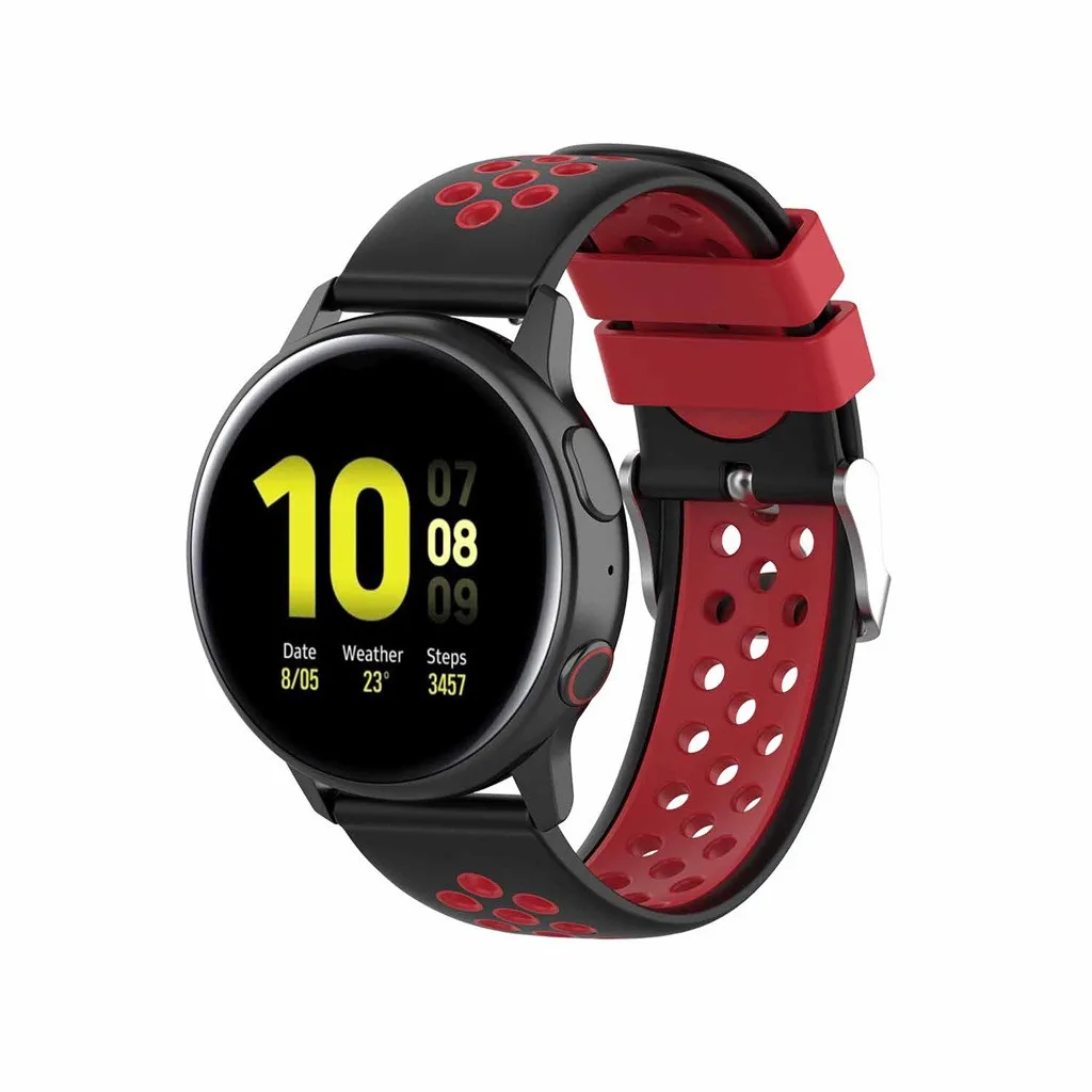 Силиконовый сменный ремешок для часов, ремешок для samsung Galaxy Active 2 40 мм 44 мм, Смарт-часы, аксессуары для браслетов, Active2#927