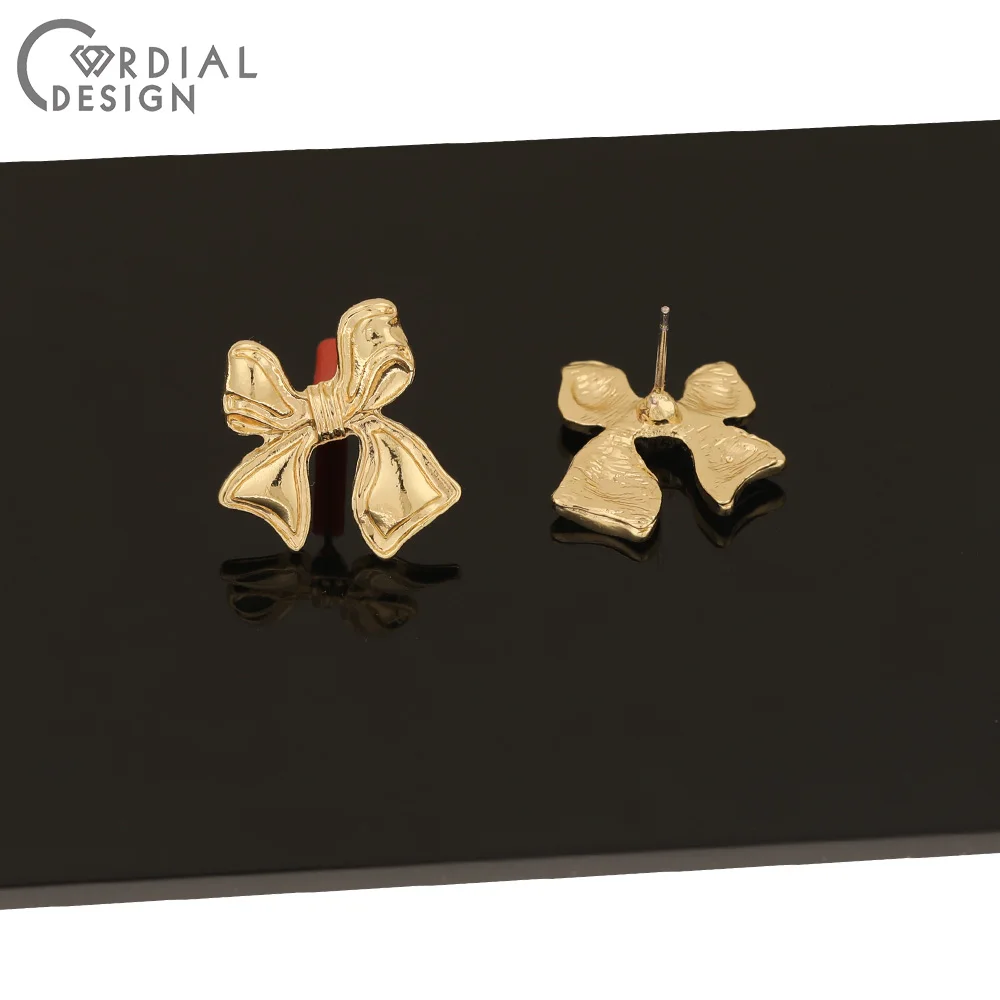 

Cordial Design 100Pcs 18*20MM Jewelry Accessories/Earrings Stud/Bowknot Shape/DIY Making/Hand Made/Jewelry Findings & Component
