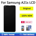 Оригинальный дисплей AUMOOK для Samsung A21s, сменный ЖК-экран с дигитайзером и рамкой, сенсорный ЖК-дисплей для Samsung A217