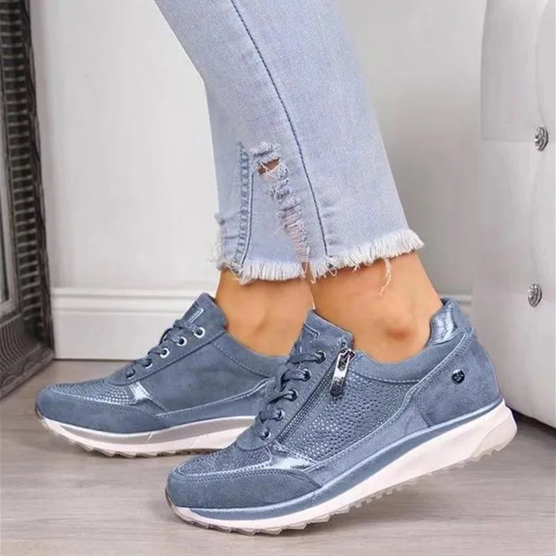 Big Size Women Casual Shoes Fashion Spring Autumn Female Footwear Breathable Woman Sneakers Lace Up Ladies Flats High Quality