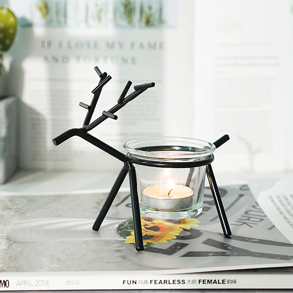 Рождественский подсвечник украшение для стола подарок на Рождество дома Новый