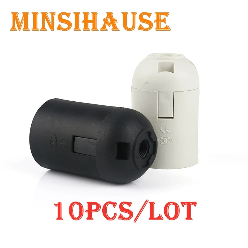 10 шт. E27 светодиодный Пластик держатель лампы Эдисона Светильник цоколь DIY Гнездо