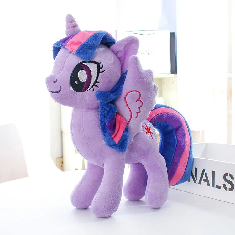 

Anime Unicorn Princess Peluche Brinquedos Cartoon Figure Purple Horse Plush Doll PP Cotton Stuffed Animals Kids Toys 30CM