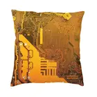 Электронная печатная плата Ocher, декоративная подушка, милый микрочип, компьютерная технология, наволочка, домашняя наволочка