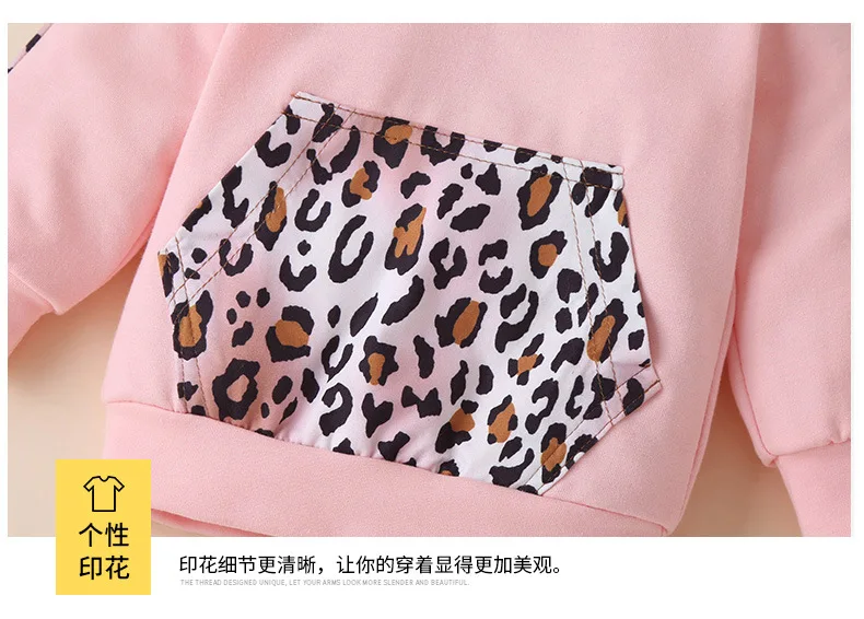 

Spring Baby Clothes Autumn Leopard Newborn Baby Girls Clothes Set Kids Clothes Hoodie+Pants For Boys Clothes Tracksuit Suit 2021
