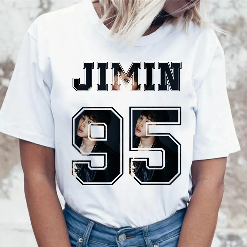 Новинка 2020 Футболка Kpop футболка JIN SUGA J HOPE женские футболки корейские забавная