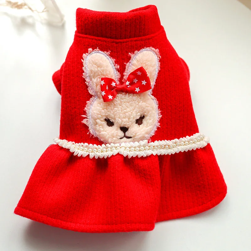 

Cute Dog Dress Winter Pet Outfits Puppy Costume Apparel Yorkshire Pomeranian Dog Clothing Poodle Bichon Schnauzer Clothes Skirt