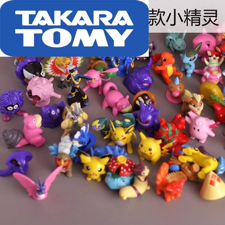 С диагональю экрана 3-6 см Takara Tomy Покемон Пикачу 80 различных стилей шт./упак. Новая